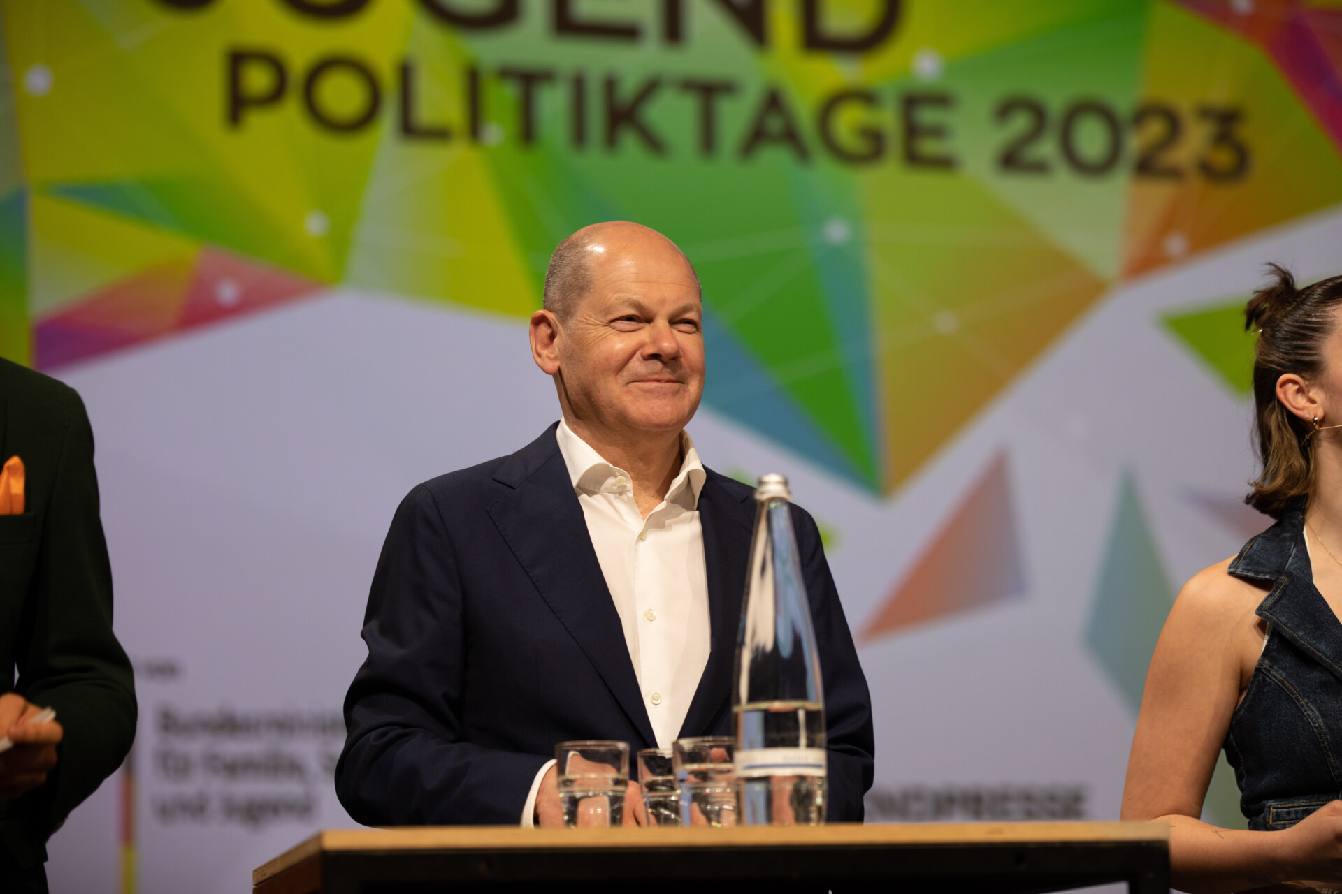 Bundeskanzler Olaf Scholz auf den Jugendpolitiktagen 2023
